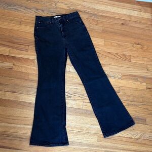 Madewell Black Flare Jeans